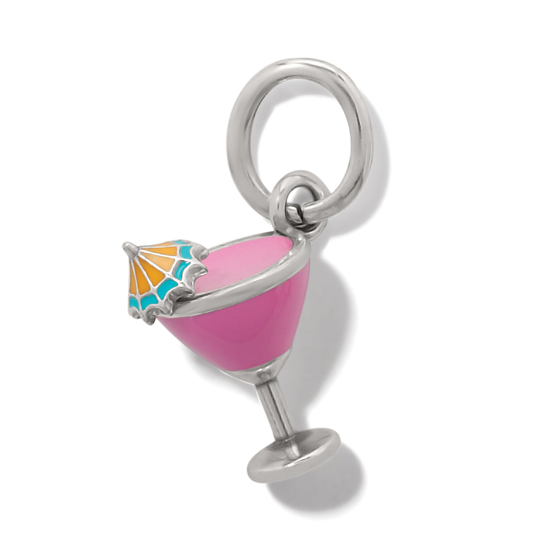 Brighton: Tiki Drink Charm in Pink and Silver (JC6828)