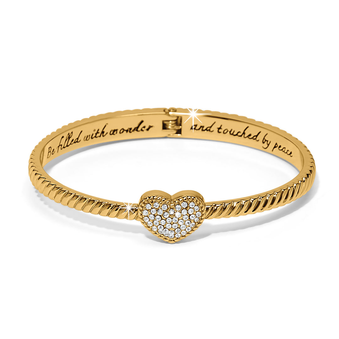 Brighton: Celestia Heart Hinged Bangle