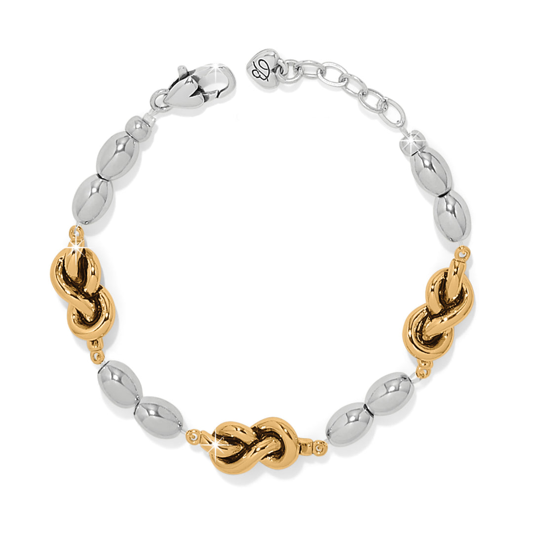 Brighton: Interlok Single Knot Drops Bracelet in Silver