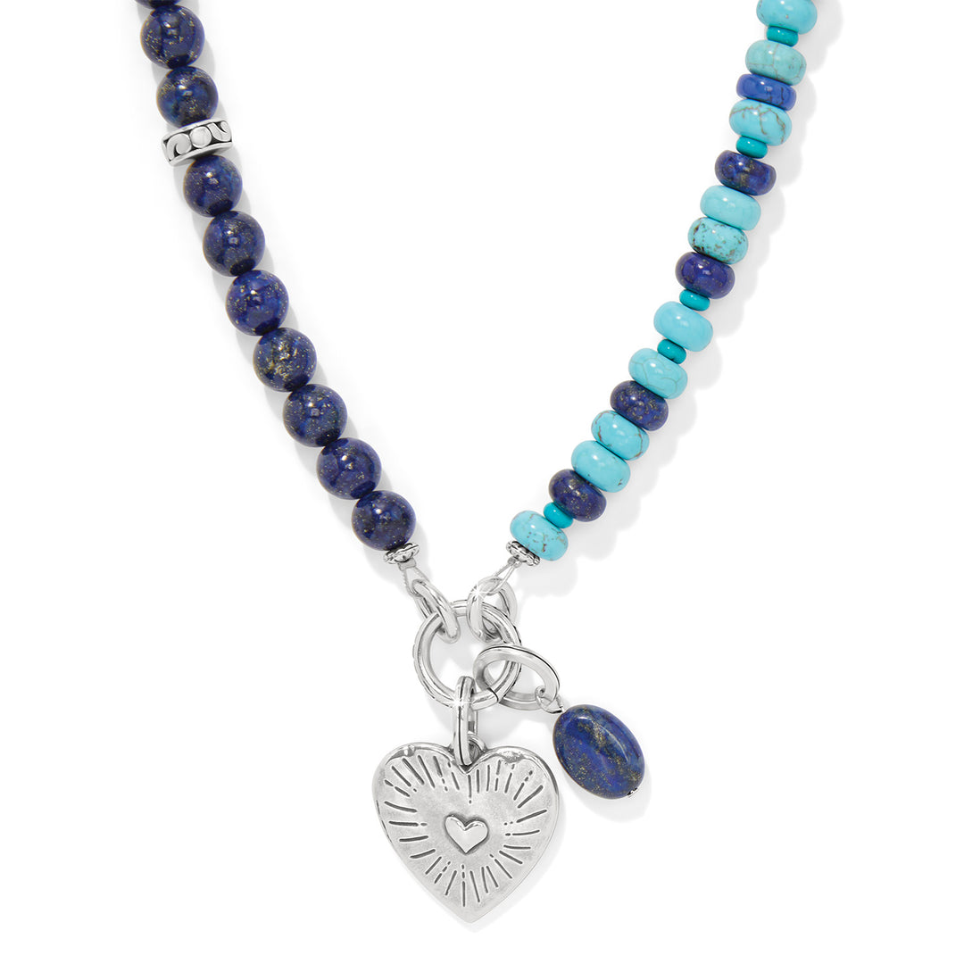 Brighton: Token Charm Lapis Turquoise Necklace