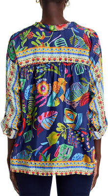 Johnny Was: The Audrey Oversized Shirt in Far Out