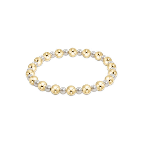 Enewton: Pearl/Gold Grateful Bracelet