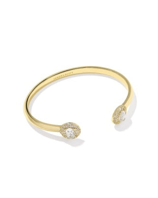 Kendra Scott: Bella Cuff Bracelets in Gold White Crystal