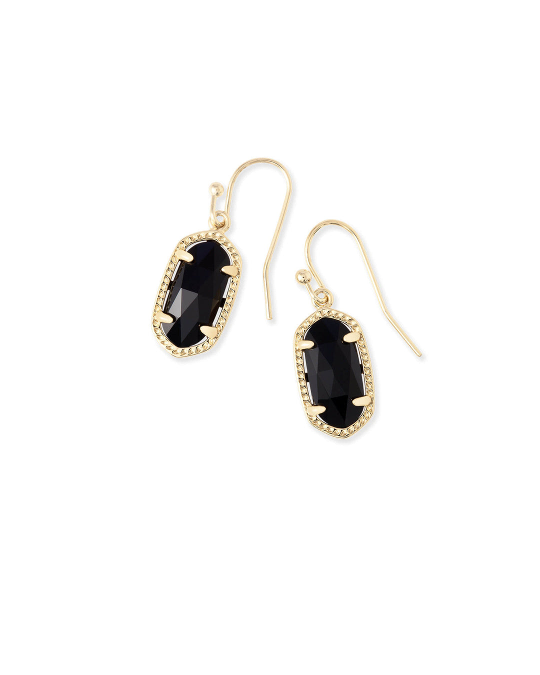 Kendra Scott: Lee Drop Earrings in Gold and Black