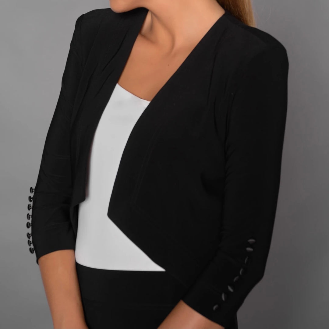 Joseph Ribkoff: Black Blazer 161140 - The Vogue Boutique