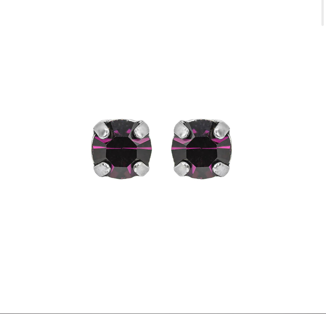 Mariana: “Amethyst” Studs E-1440-204-RO2