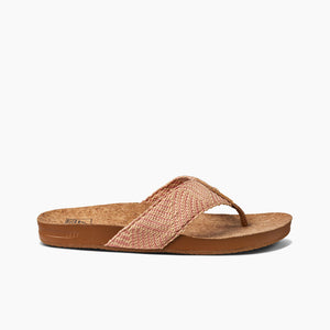 Reef: Cushion Strand Sandals in Rose