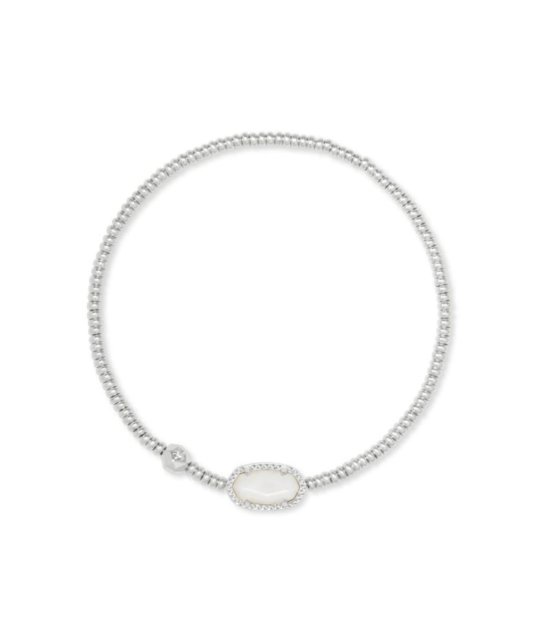 Kendra Scott: Grayson Stretch Bracelet in Silver Ivory MOP