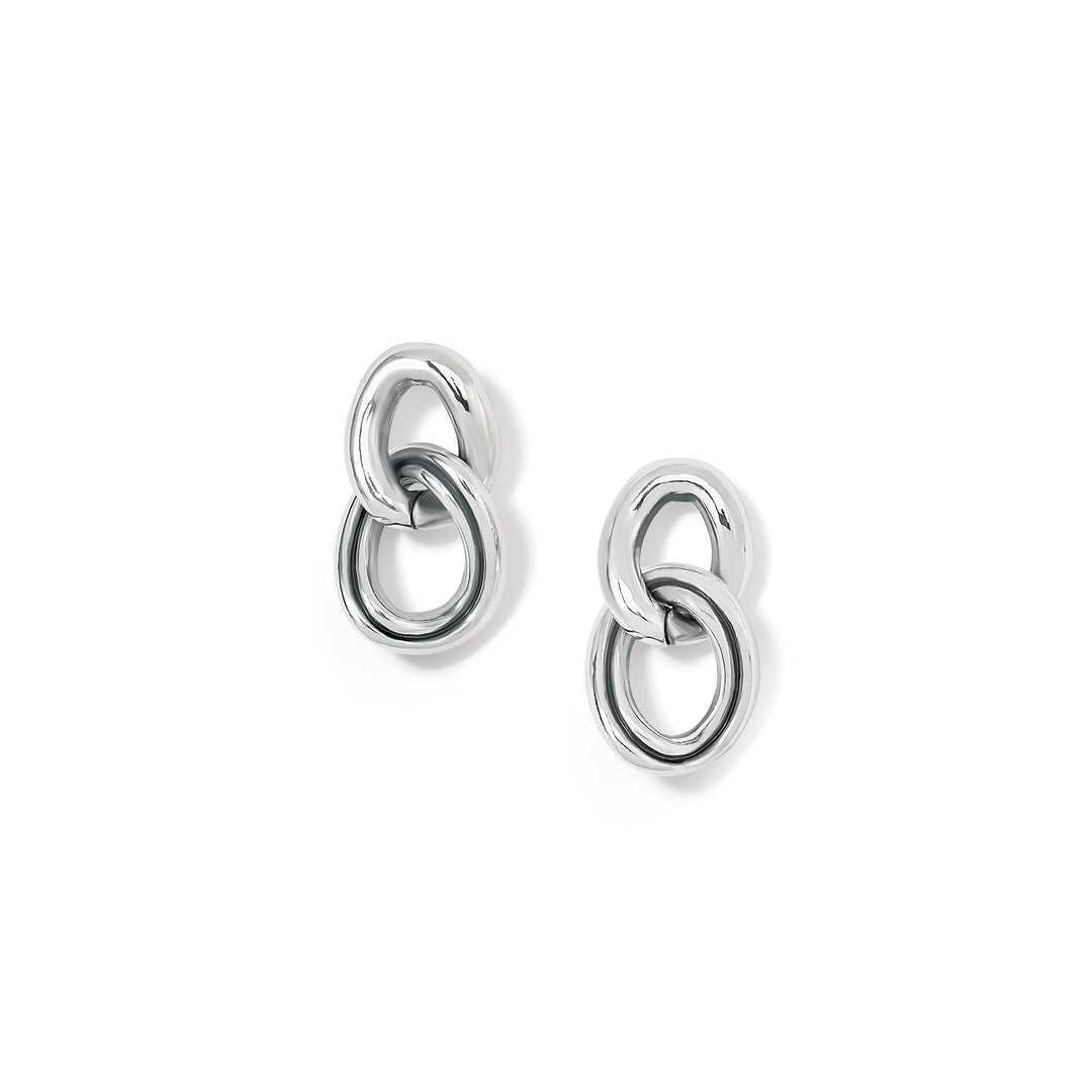 Brighton: Interlok Chain Post Drop Earrings - JA8880 - The Vogue Boutique