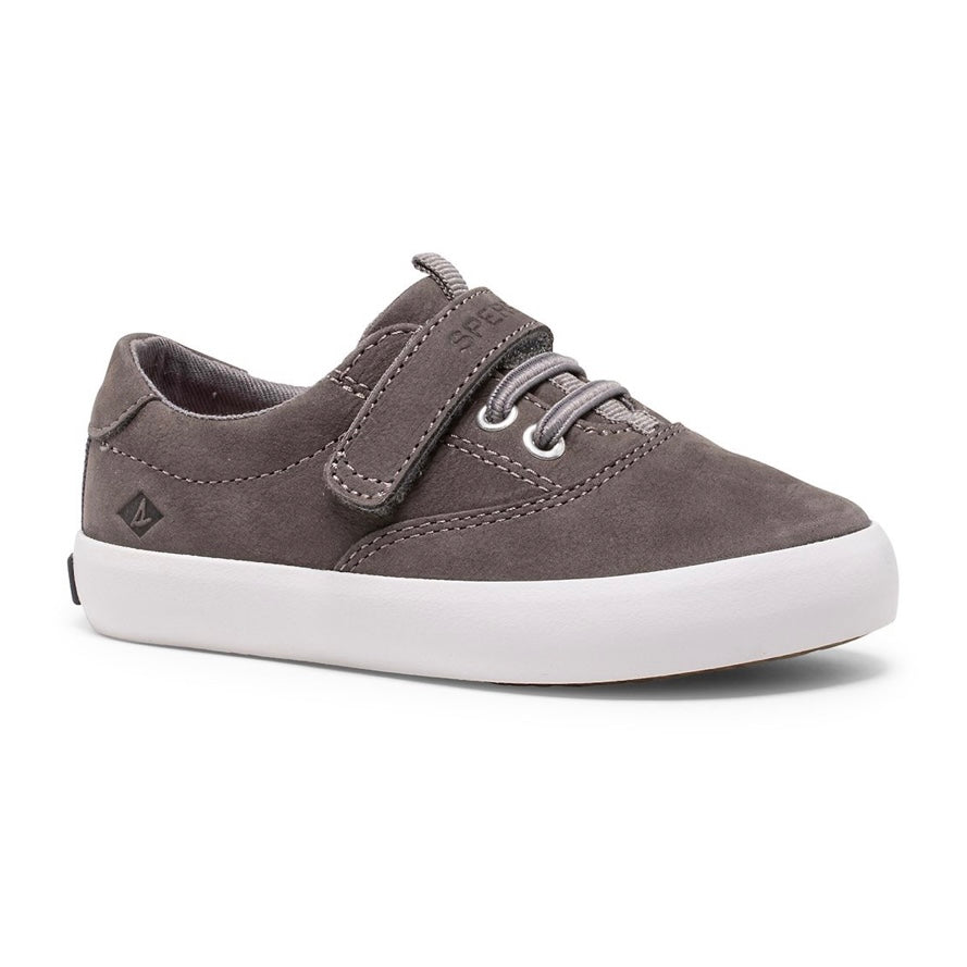 Sperry: Big Kids Spinnaker Washable Sneaker in Grey - The Vogue Boutique
