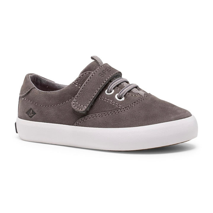 Sperry: Big Kids Spinnaker Washable Sneaker in Grey - The Vogue Boutique