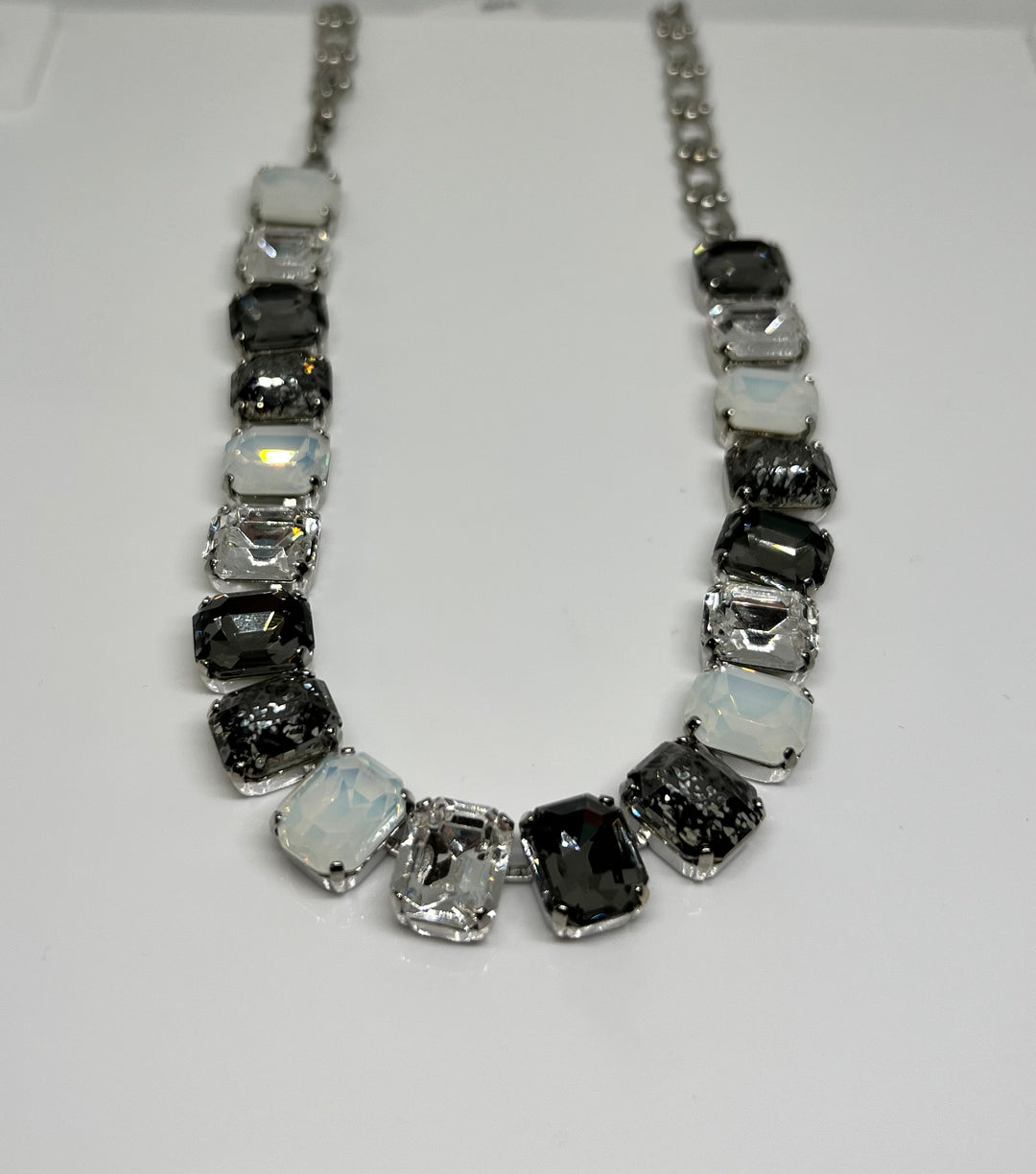 Mariana: “Ice Queen” Emerald Cut Necklace N-3414/5-1154-RO - The Vogue Boutique