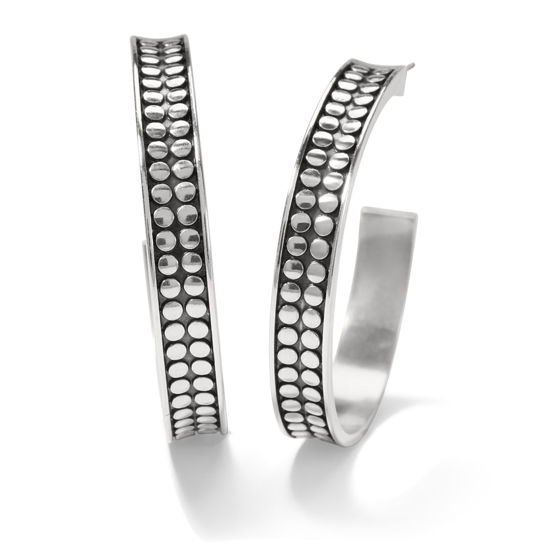 Brighton: Pebble Dot Medium Hoops - JA7060 - The Vogue Boutique