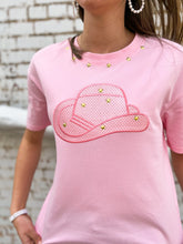 Load image into Gallery viewer, Why Dress: Pink Stars &amp; Cowgirl Hat T-Shirt - T230228
