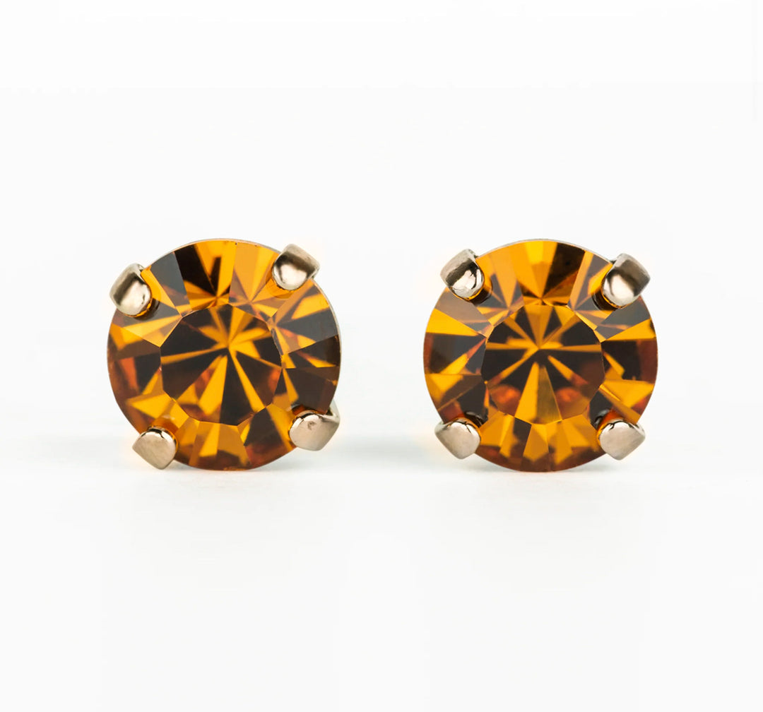 Mariana: “Topaz” Studs E-1440-203-RG
