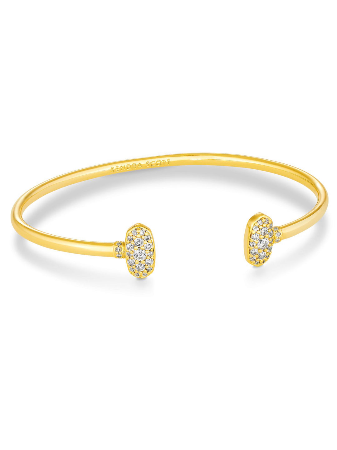 Kendra Scott: Grayson Gold Crystal Cuff Bracelet - The Vogue Boutique
