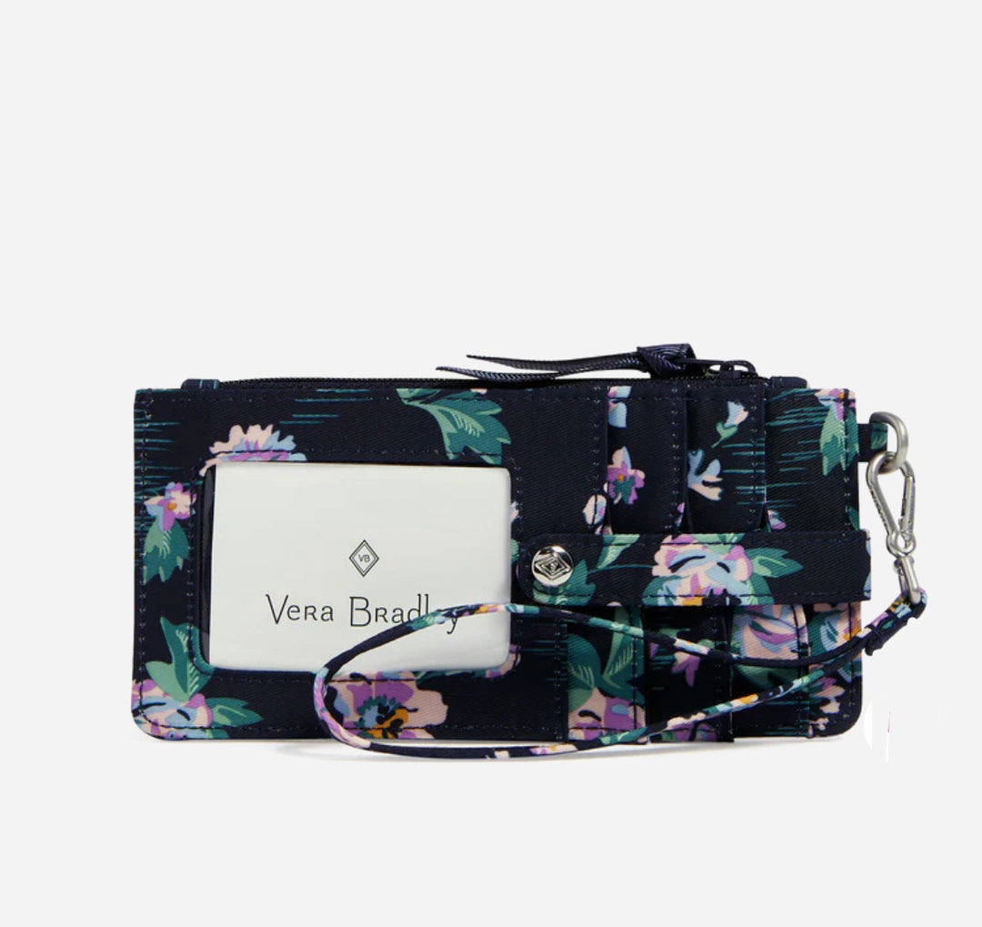 Vera Bradley: Ultimate Card Case in Navy Garde - The Vogue Boutique