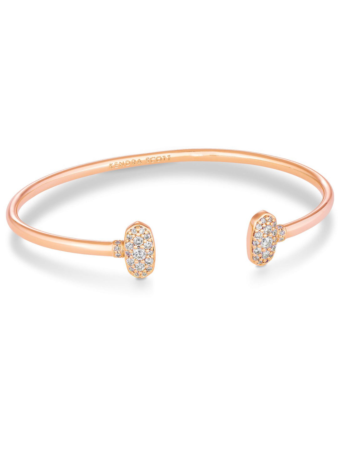 Kendra Scott: Grayson Rose Gold Crystal Cuff Bracelet - The Vogue Boutique