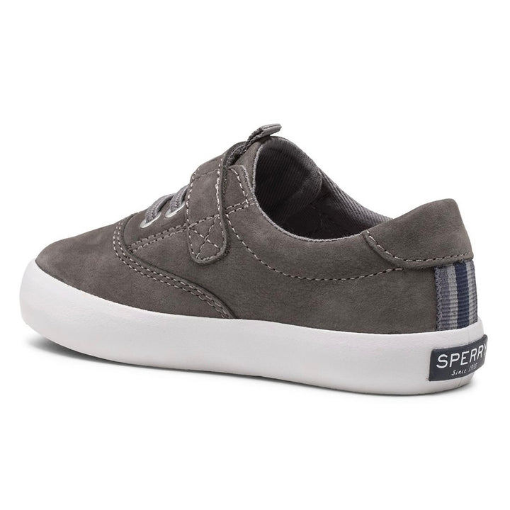 Sperry: Big Kids Spinnaker Washable Sneaker in Grey - The Vogue Boutique