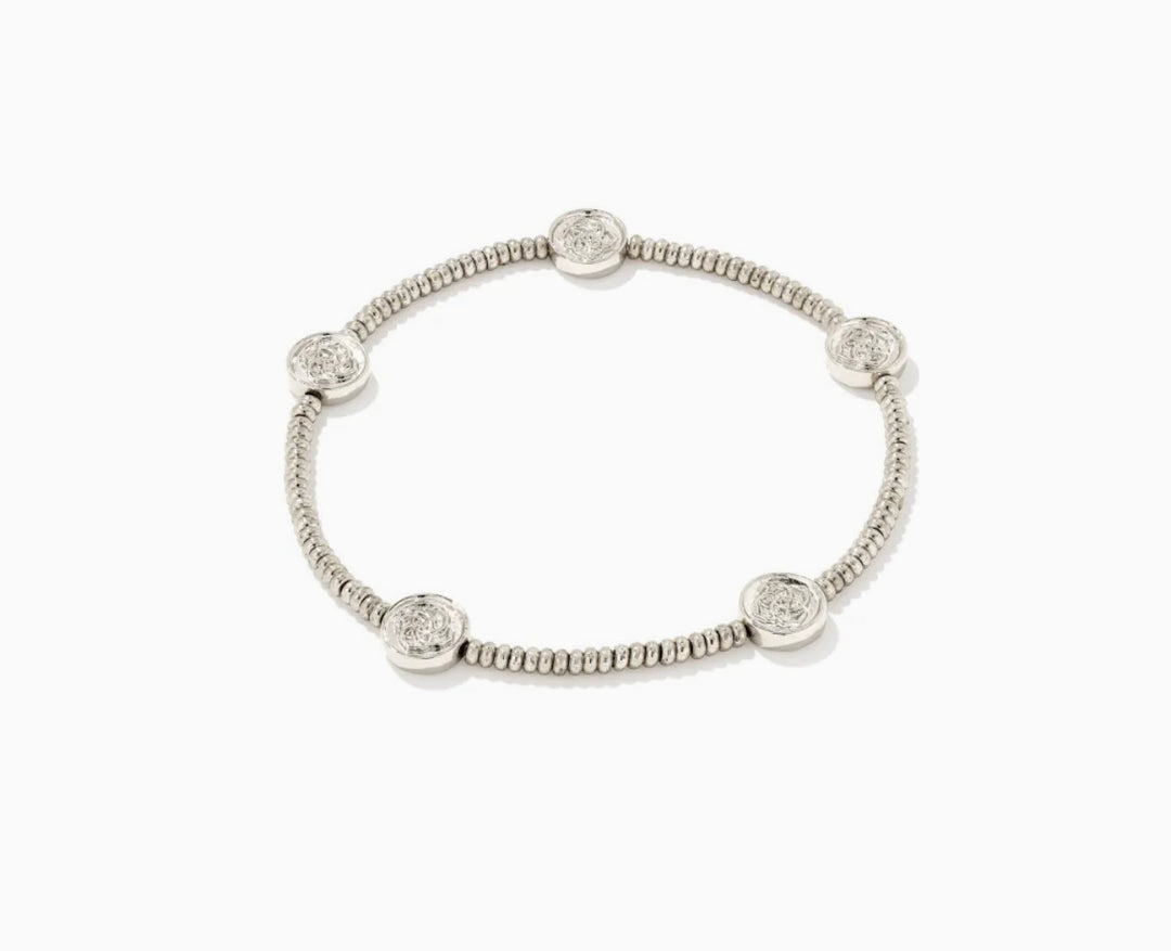 Kendra Scott: Dira Coin Stretch Bracelet in Silver
