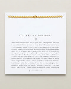 Bryan Anthonys: You Are My Sunshine Gold Bracelet