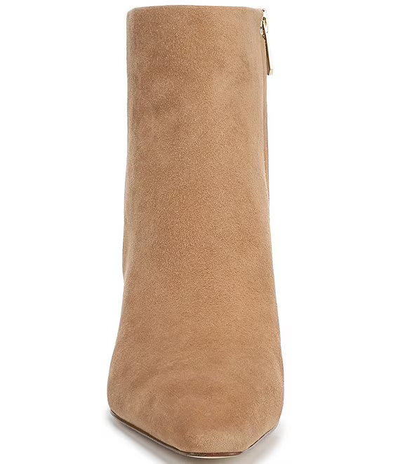 Sam Edelman: Saige Suede Pointy Toe Boot in Tan