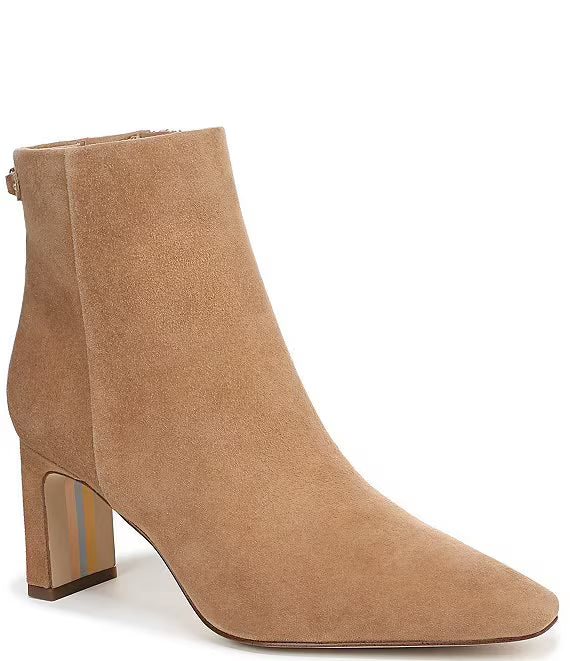 Sam Edelman: Saige Suede Pointy Toe Boot in Tan