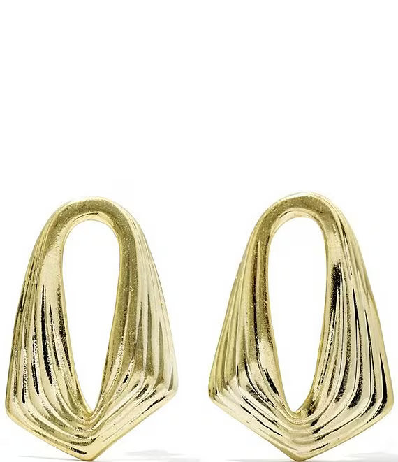 Kendra Scott: Kira Stud Earrings in Gold - The Vogue Boutique