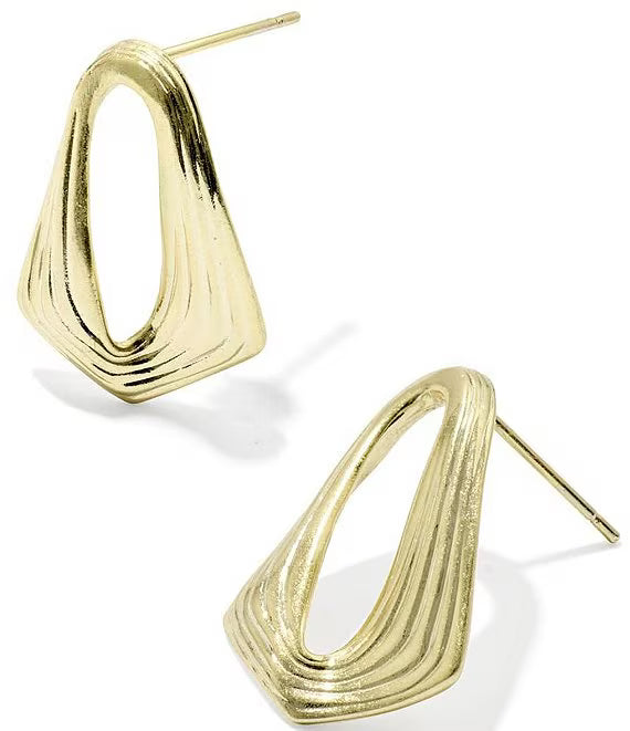 Kendra Scott: Kira Stud Earrings in Gold - The Vogue Boutique
