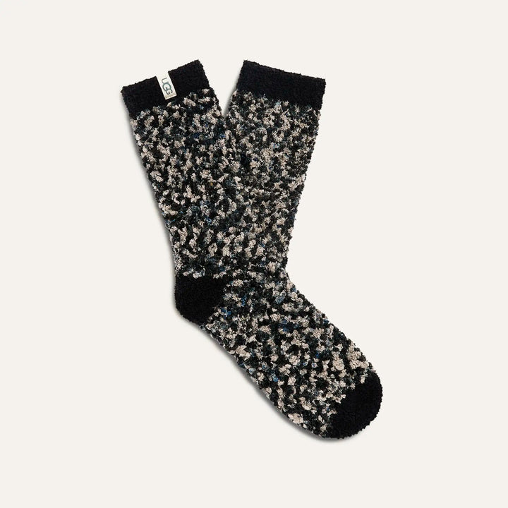 UGG: Cozy Chenille Socks In Black/Grey