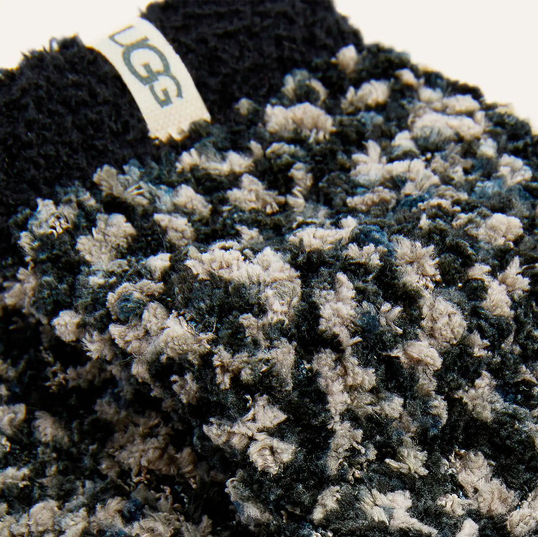UGG: Cozy Chenille Socks In Black/Grey