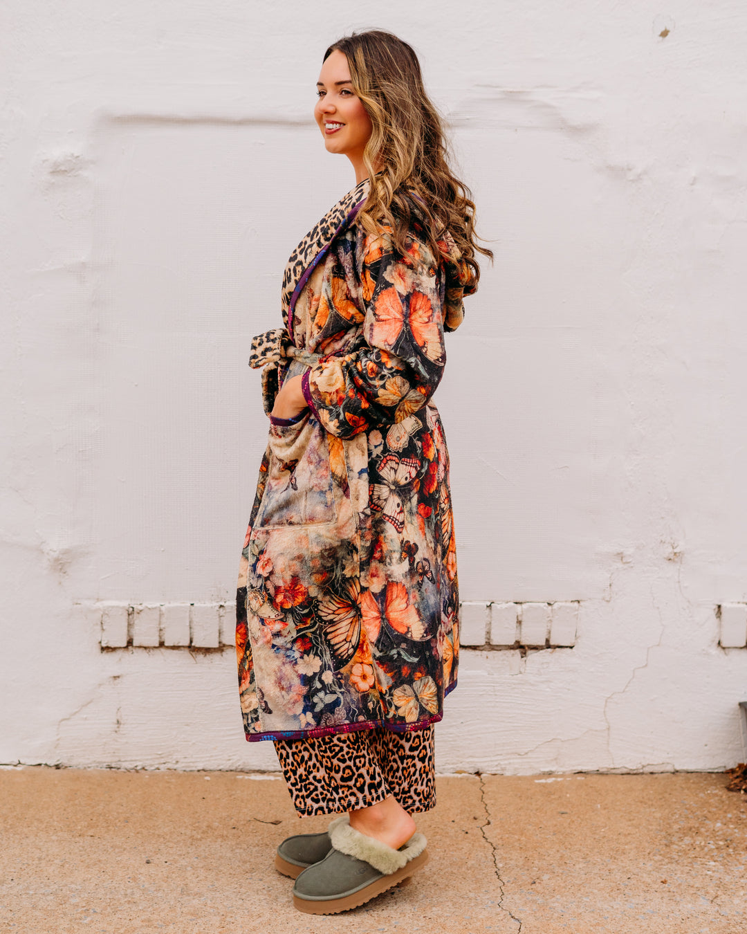 Johnny Was: Aditi Robe (Reversible) in Leopard