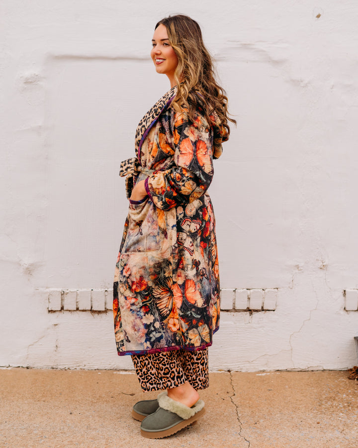 Johnny Was: Aditi Robe (Reversible) in Leopard