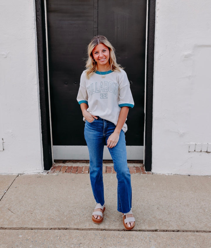 Billabong: Go West Ringer Tee in White Cap (BL000922W)