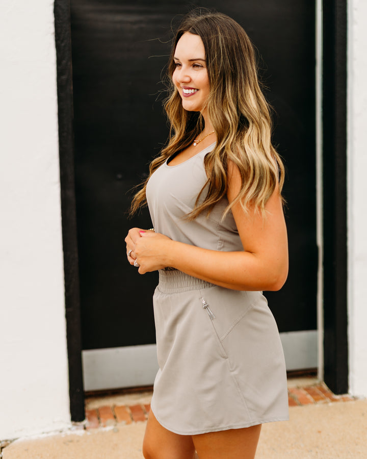 Spanx: On The Move Dress in Stone Grey 51081R
