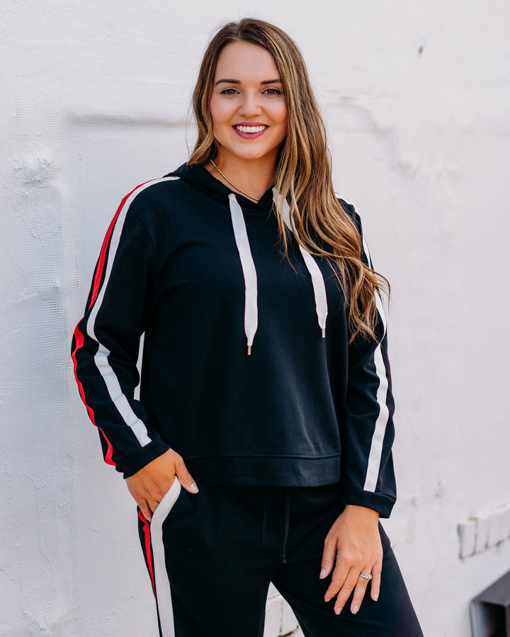 Jodifil: Sweatshirt in Black, Red, and White