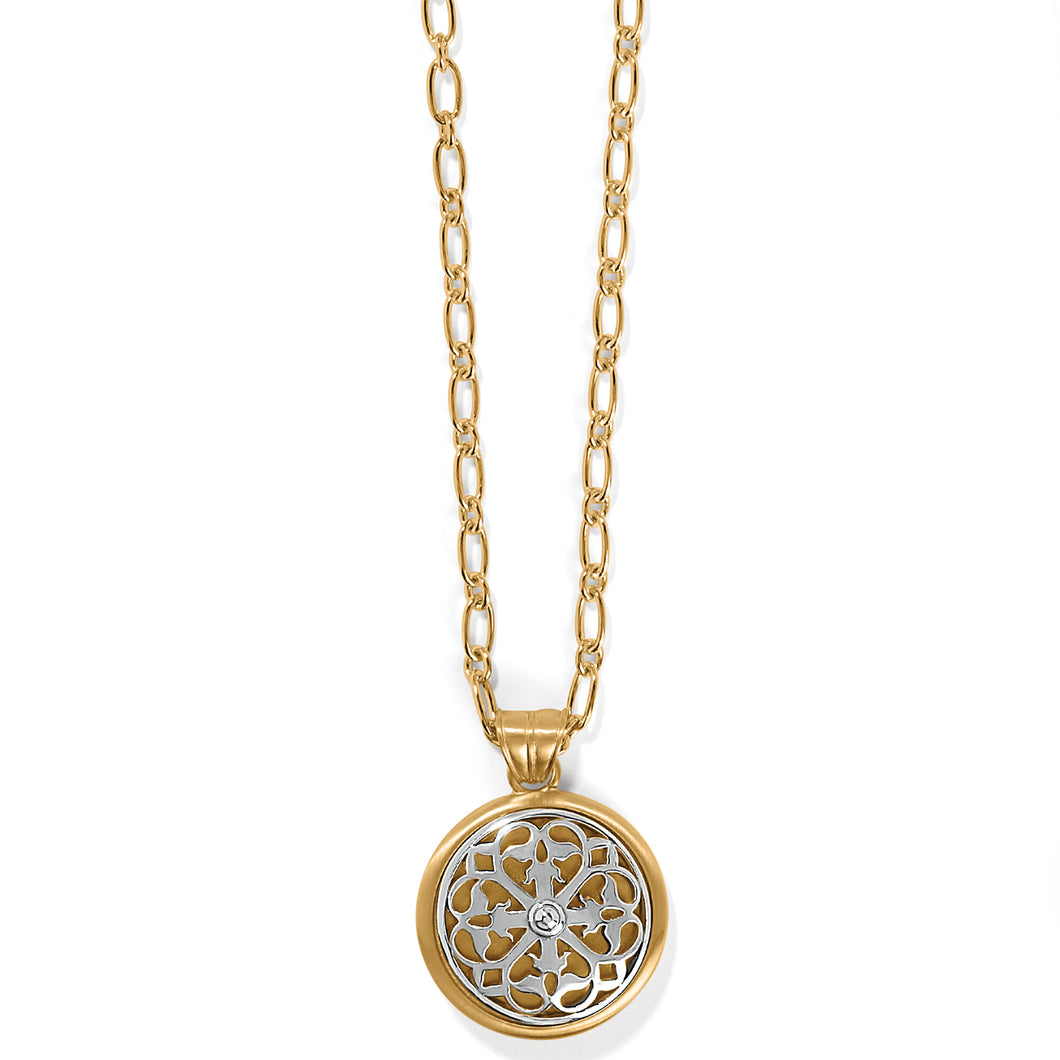 Brighton: Ferrara Two Tone Luce Large Pendant Necklace