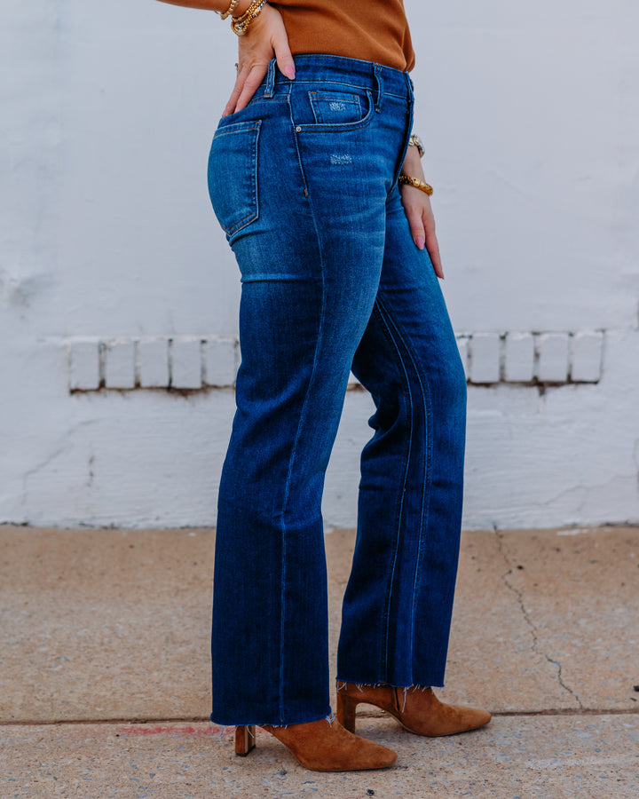 Kut: Kelsey High Rise Fab AB Ankle Flare-NSET Leg