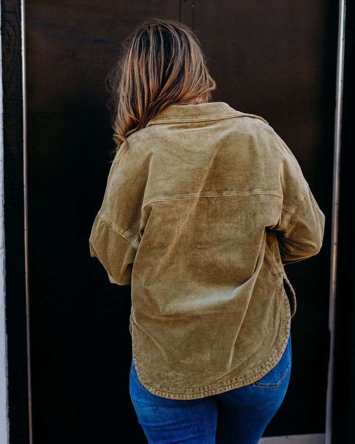 Dear John: Gina Jacket in Olive Branch