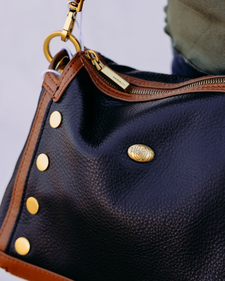 Hammitt: Bryant Med Handbag in East End/Antique Gold