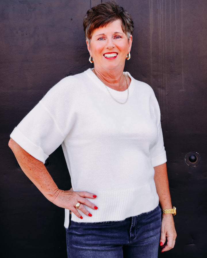 Dear John: Catrina Top in Off White (DSW3229OWT-S)
