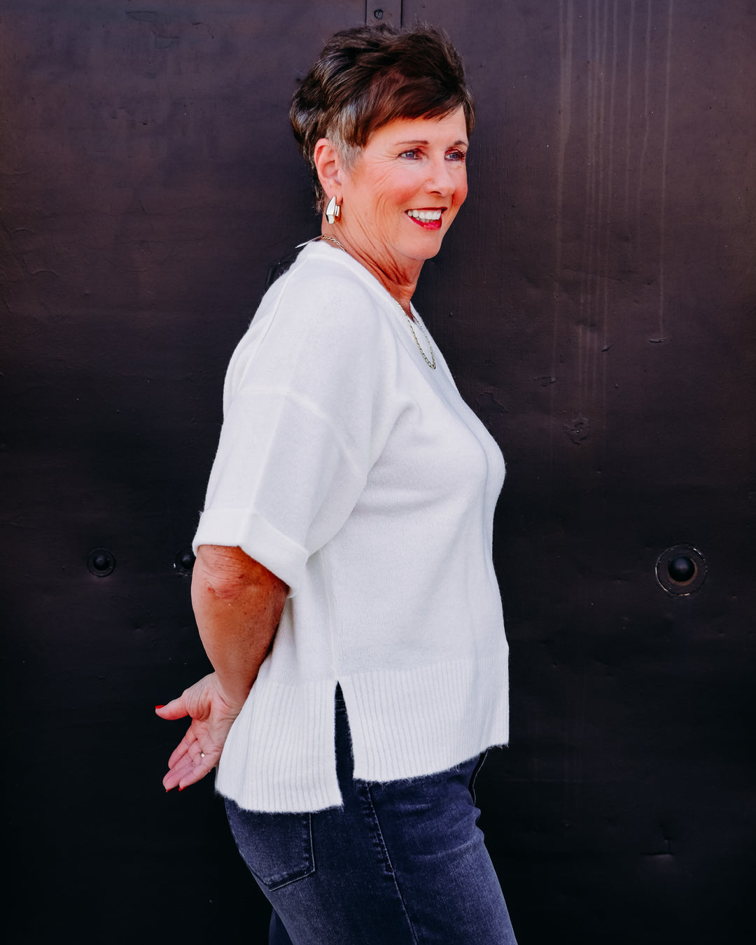 Dear John: Catrina Top in Off White (DSW3229OWT-S)