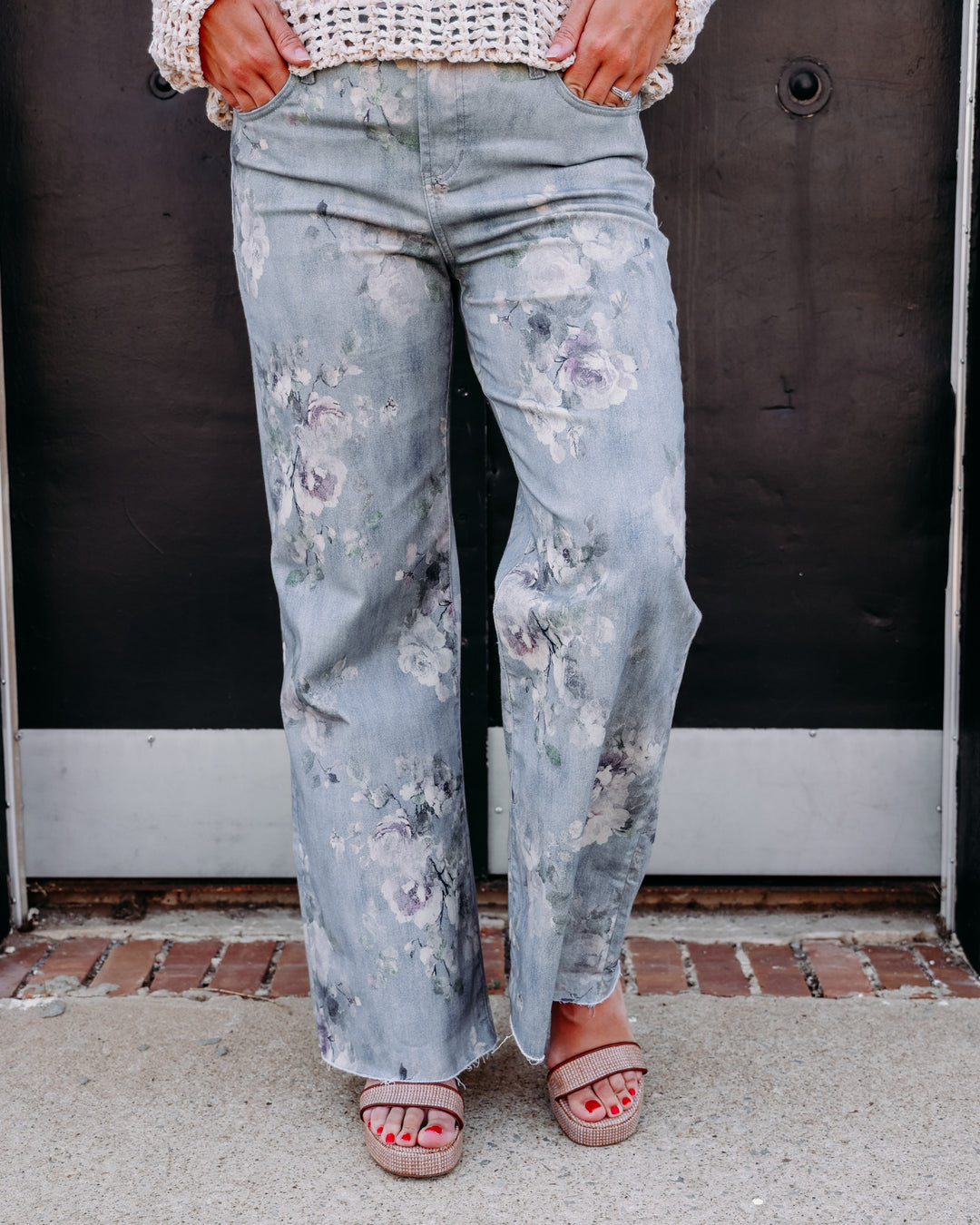 Dear John: Micah Flare Jeans in Sea Glass Garden