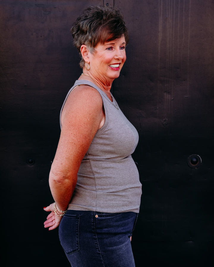 Thread & Supply: Edlin Tank in Heather Ash Brown