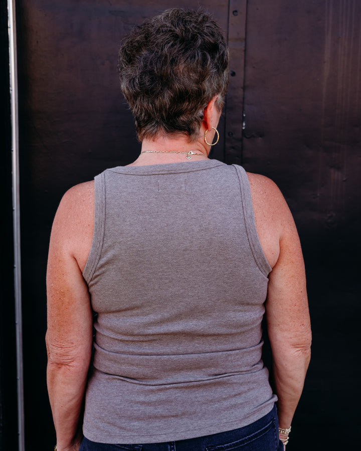 Thread & Supply: Edlin Tank in Heather Ash Brown