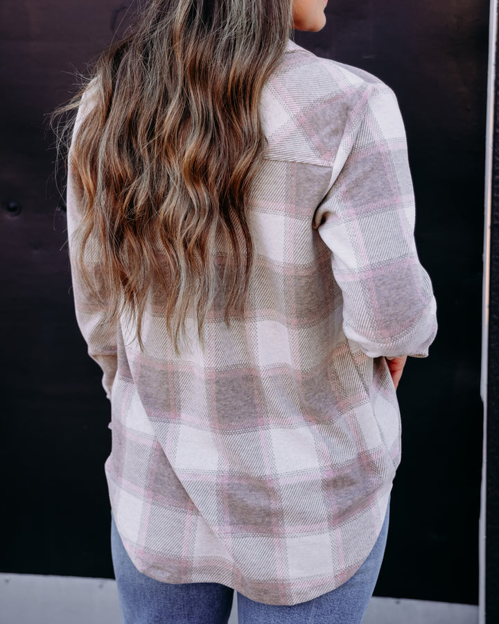 Thread & Supply: Lewis Long Sleeve Shirt in Sand Taupe Plaid