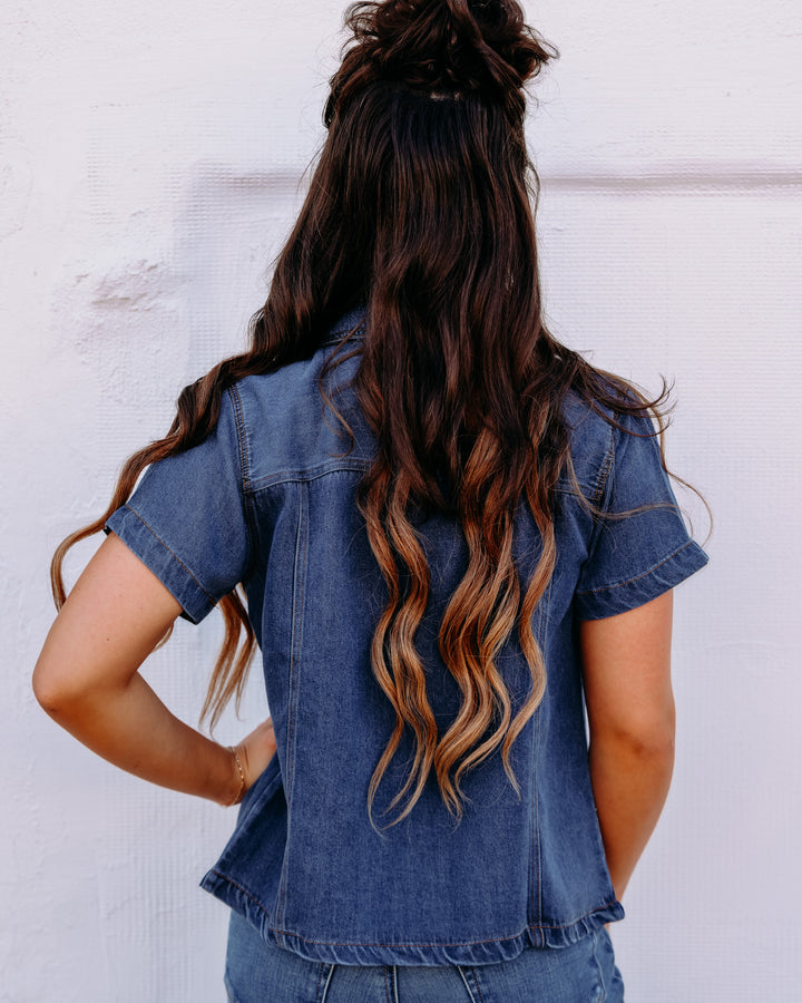 Thread & Supply: Sutton Short Sleeve Shirt in Denim Wash
