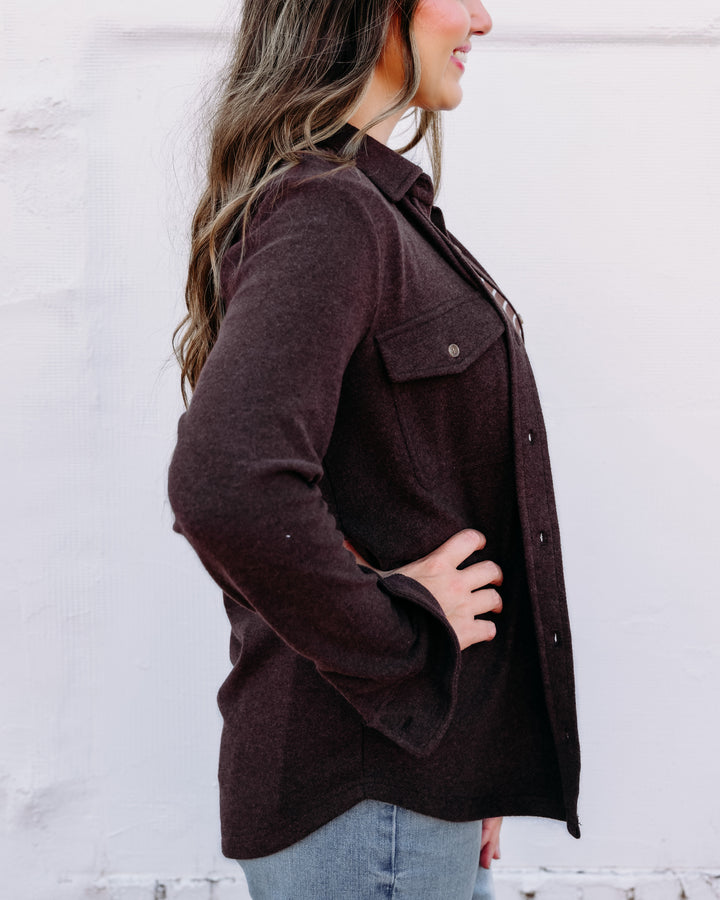 Thread & Supply: Cassian Buttton Down Shirt Long Sleeve in Coffee Bean