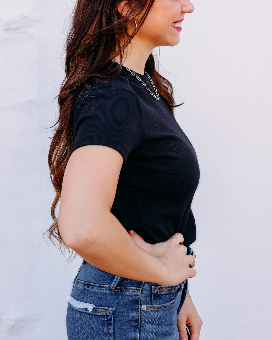 Thread & Supply: Annie Short Sleeve Tee Black