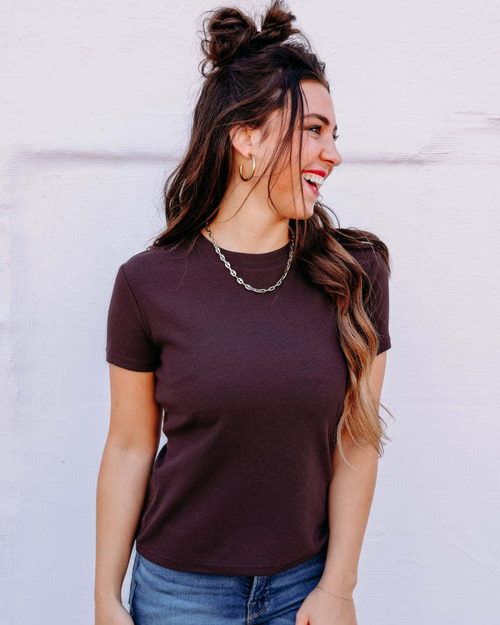 Thread & Supply Annie Tee Short Sleeve Coffee Bean